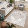 Alfombra Valley Gris Beige Vintage Floral