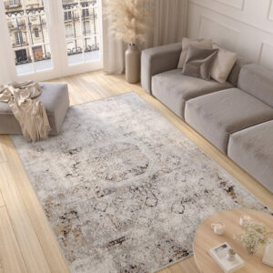 Alfombra Valley Gris Beige Vintage Ornamental