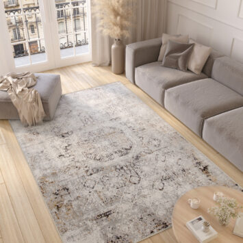 Alfombra Valley Gris Beige Vintage Ornamental