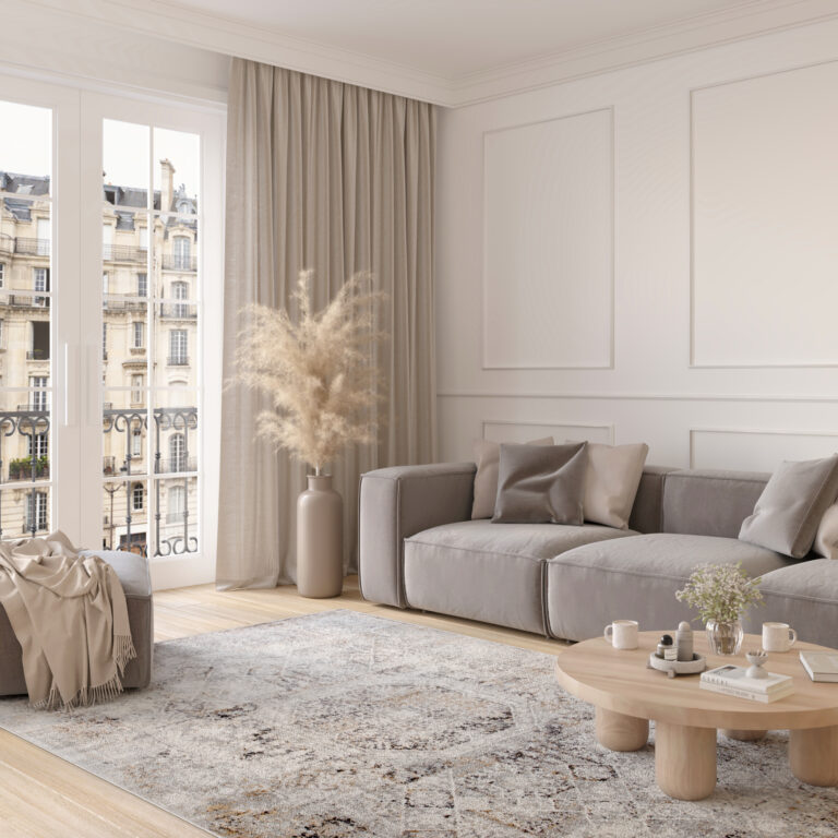 Alfombra Valley Gris Beige Vintage Ornamental