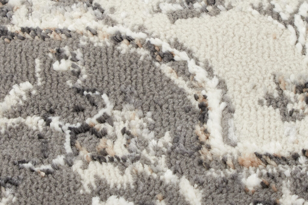 Alfombra Valley Gris Oscuro Vintage Borde