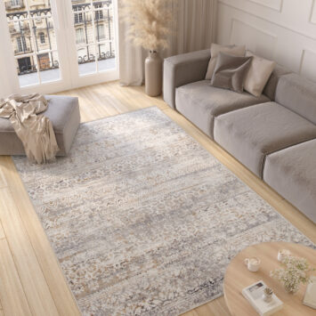 Alfombra Valley Gris Multicolor Vintage Floral