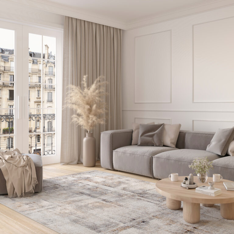 Alfombra Valley Gris Rojo Ladrillo Moderno Moteado