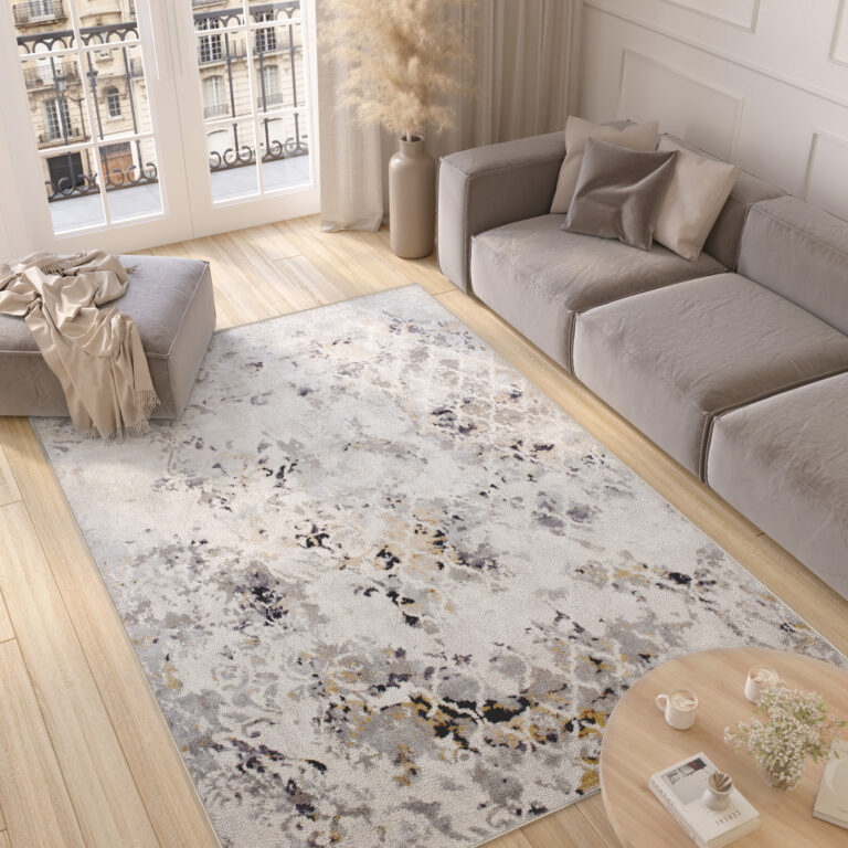 Alfombra Valley Gris Rojo Ladrillo Vintage Trellis