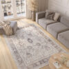 Alfombra Valley Gris Cobre Ornamental Vintage