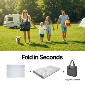 Alfombra Ibiza Exterior Reversible Impermeable Gris Blanco Rombos