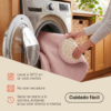 Alfombra Infantil Fluffin Redonda Rosa