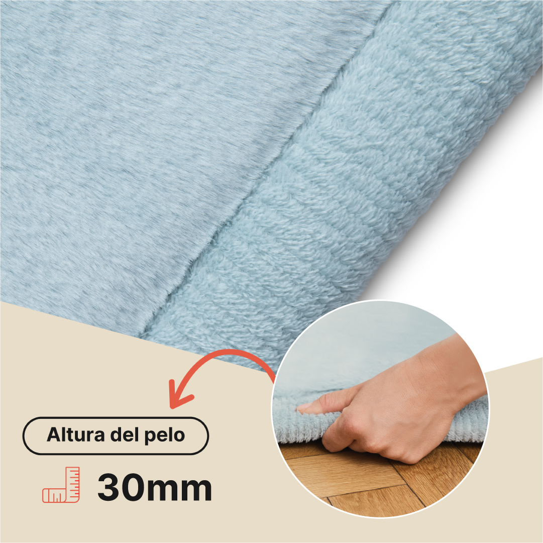 Alfombra Infantil Fluffin Azul