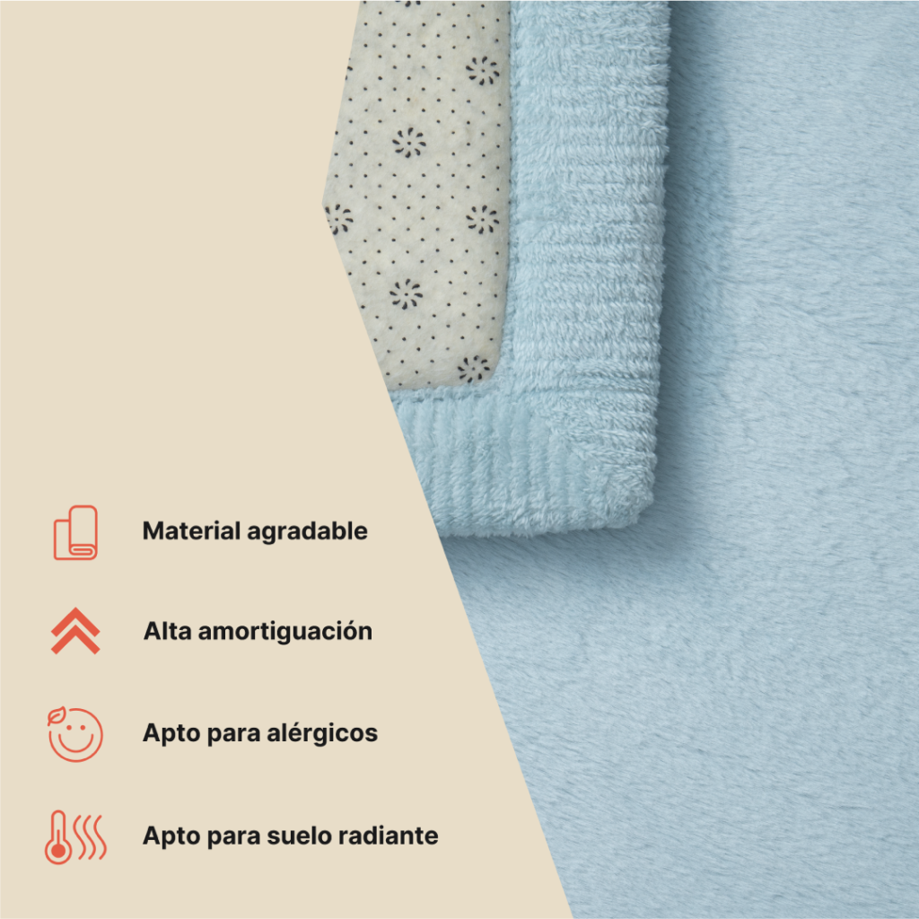 Alfombra Infantil Fluffin Azul