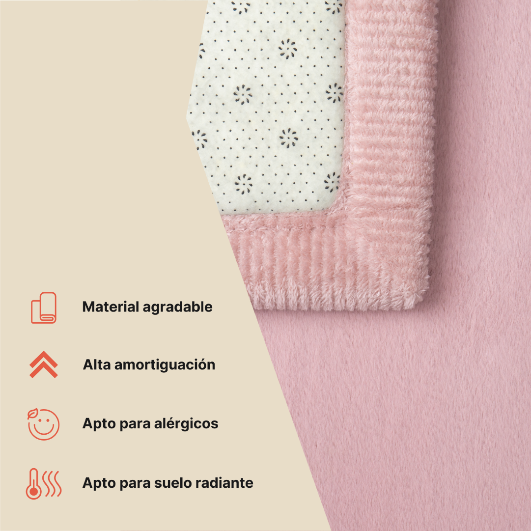 Alfombra Infantil Fluffin Rosa