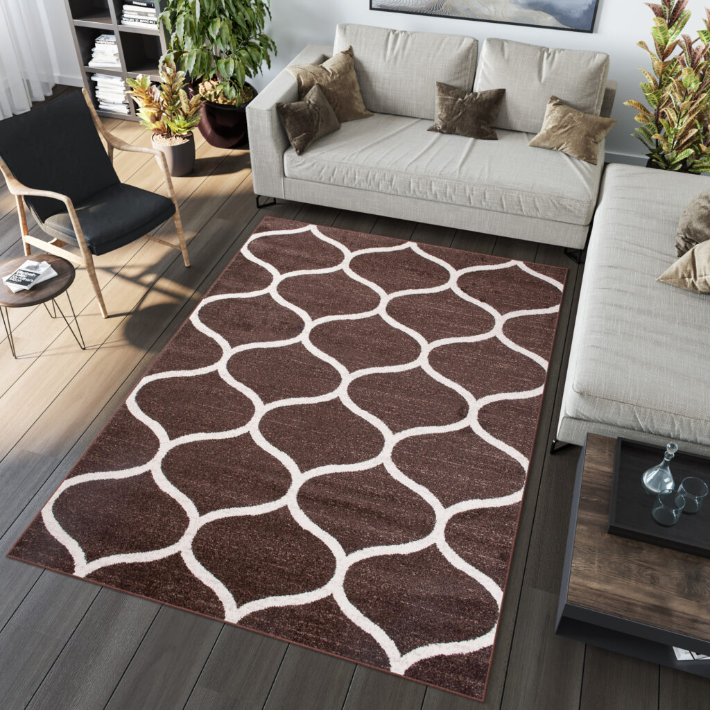 Alfombra Sari Marrón Trellis