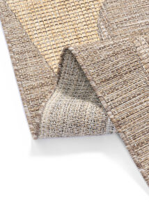 Alfombra de Exterior Yucana Marrón Abstracto