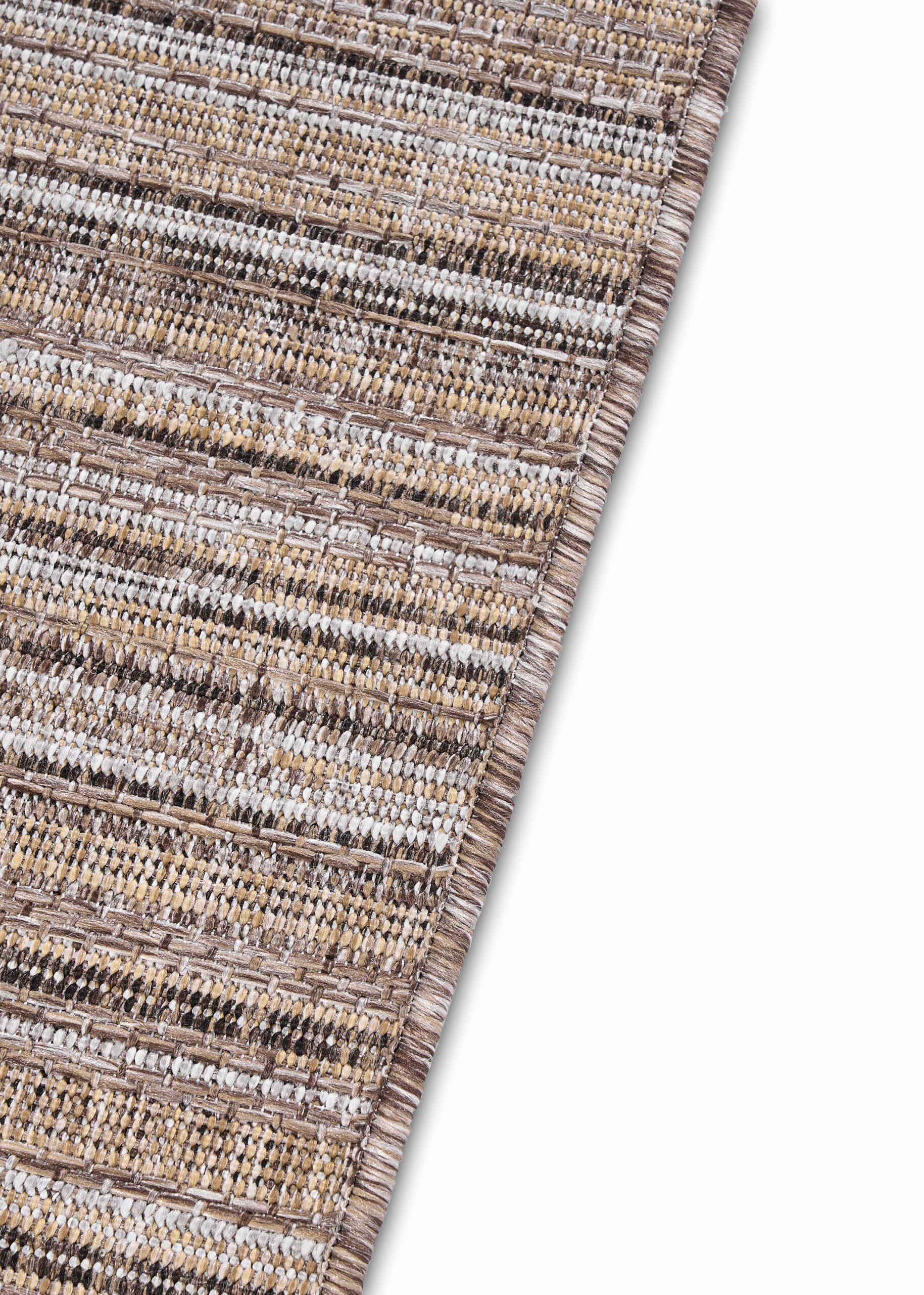 Alfombra de Exterior Yucana Beige Gris Rayas