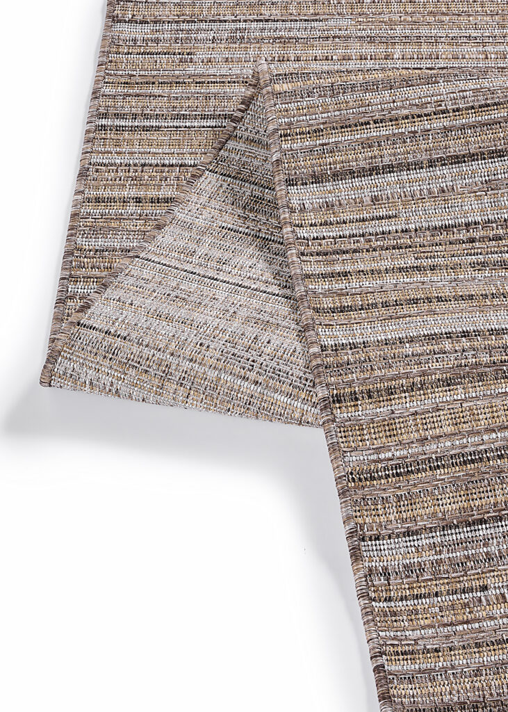 Alfombra de Exterior Yucana Beige Gris Rayas