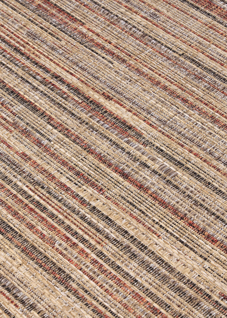 Alfombra de Exterior Yucana Beige Marrón Rayas