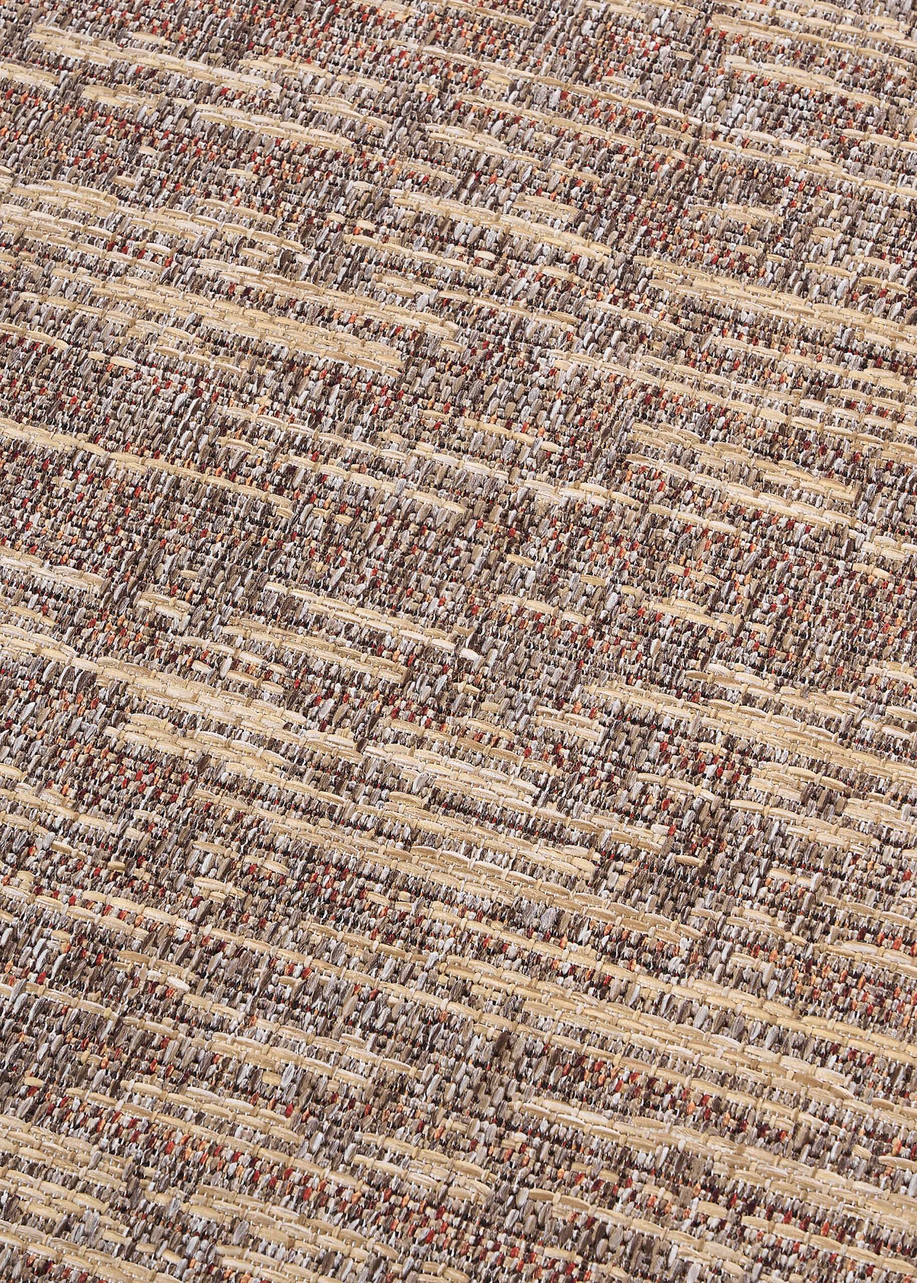 Alfombra de Exterior Yucana Marrón Melange