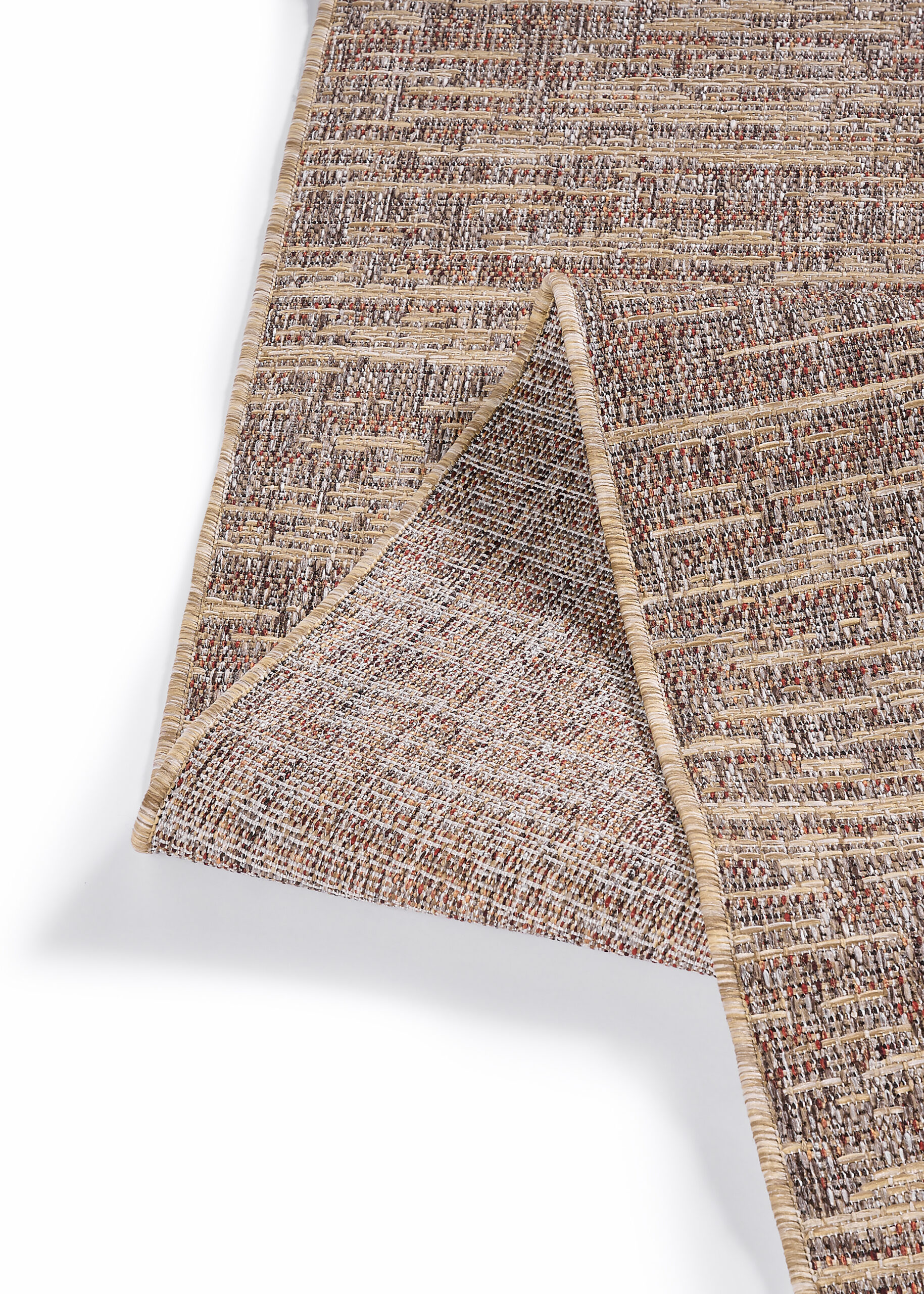 Alfombra de Exterior Yucana Marrón Melange