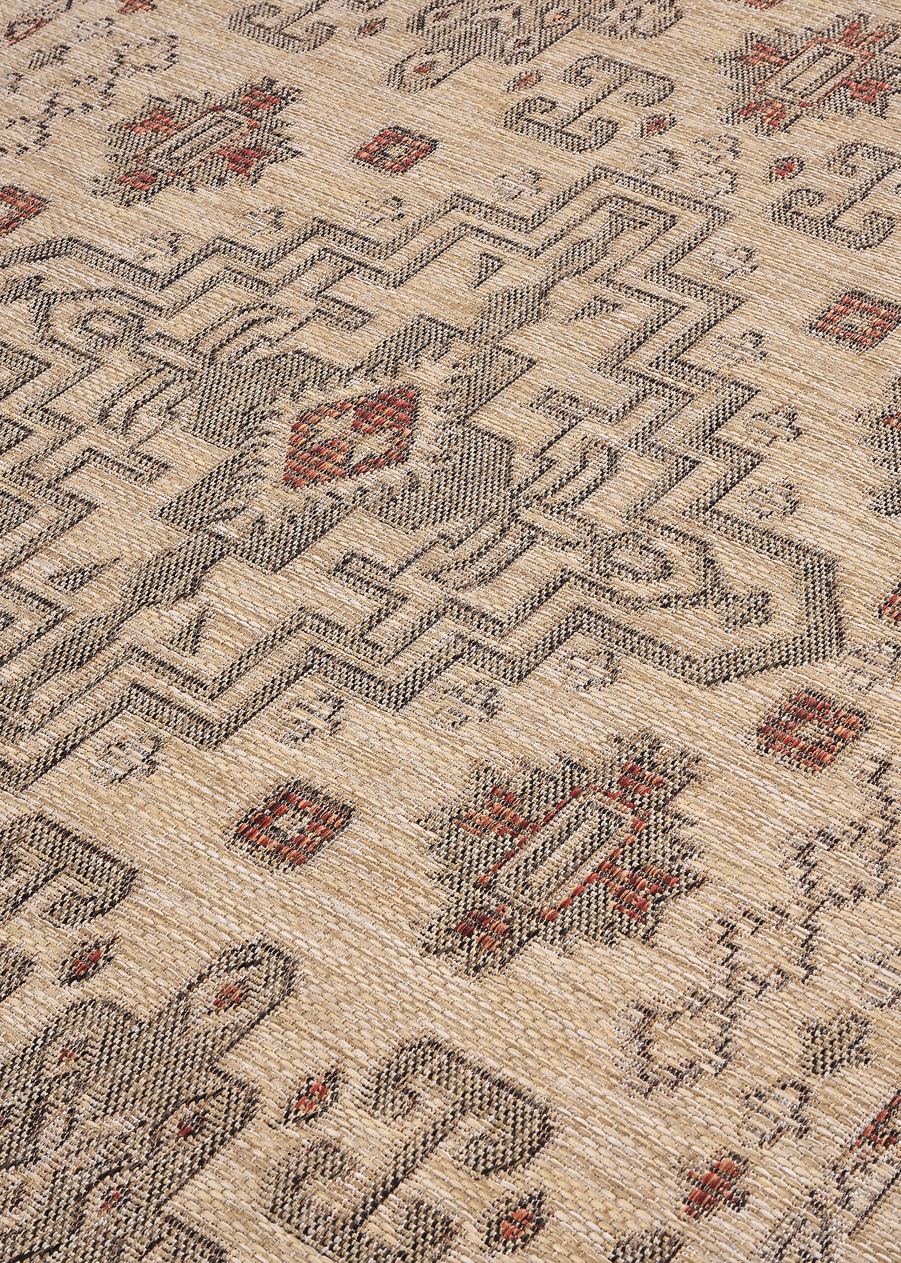 Alfombra de Exterior Yucana Beige Vintage