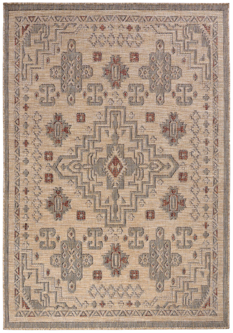Alfombra de Exterior Yucana Beige Vintage