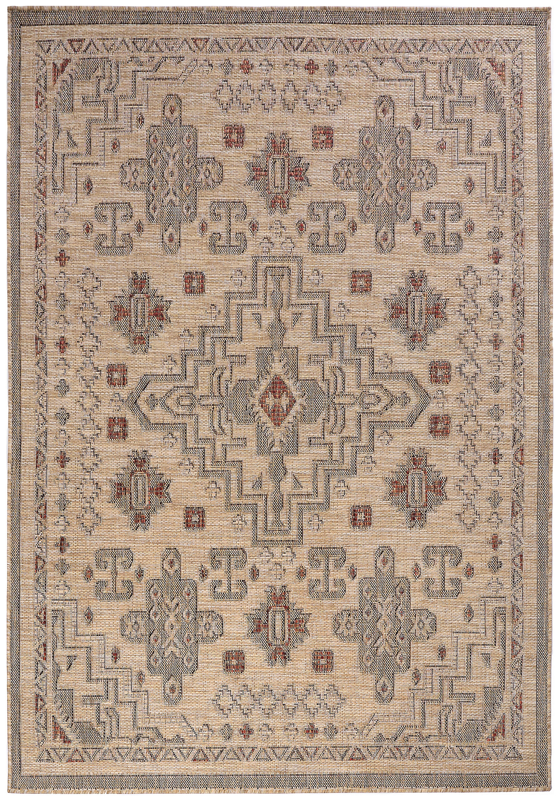 Alfombra de Exterior Yucana Beige Vintage