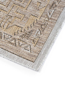 Alfombra de Exterior Yucana Marrón Gris Vintage