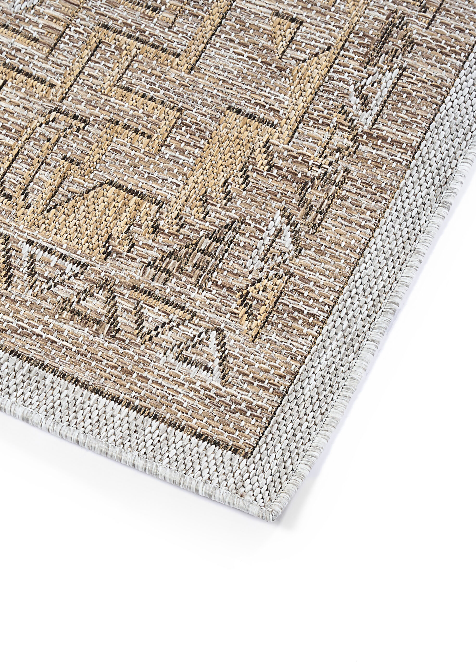 Alfombra de Exterior Yucana Marrón Gris Vintage