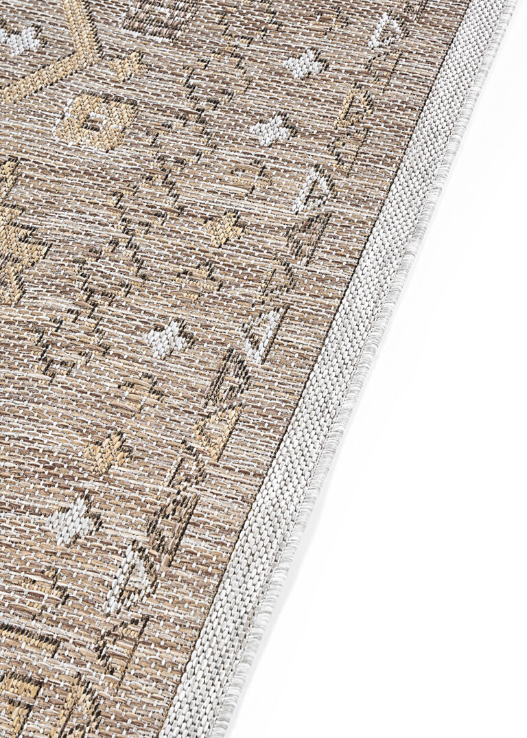 Alfombra de Exterior Yucana Marrón Gris Vintage