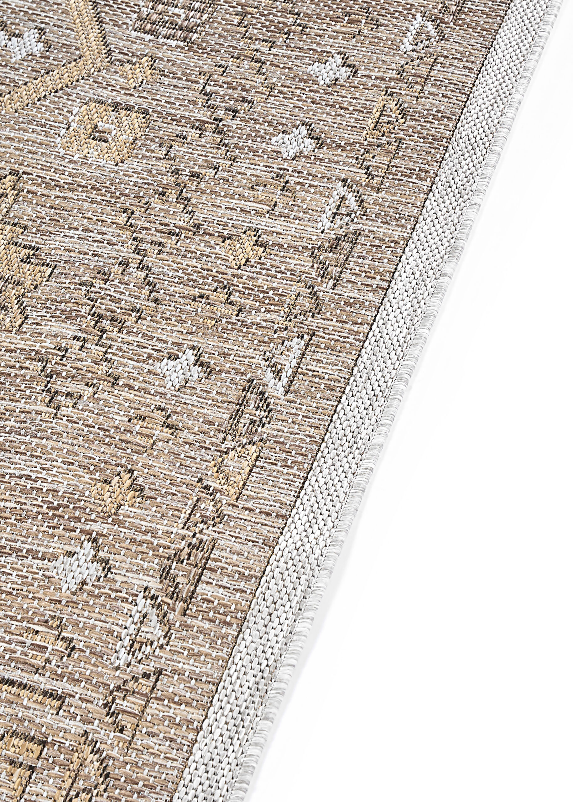 Alfombra de Exterior Yucana Marrón Gris Vintage