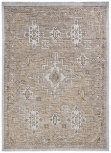 Alfombra de Exterior Yucana Marrón Gris Vintage