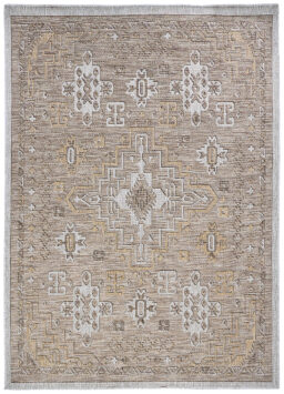 Alfombra de Exterior Yucana Marrón Gris Vintage