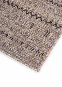 Alfombra de Exterior Yucana Marrón Zigzag