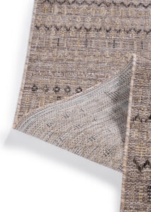 Alfombra de Exterior Yucana Marrón Zigzag