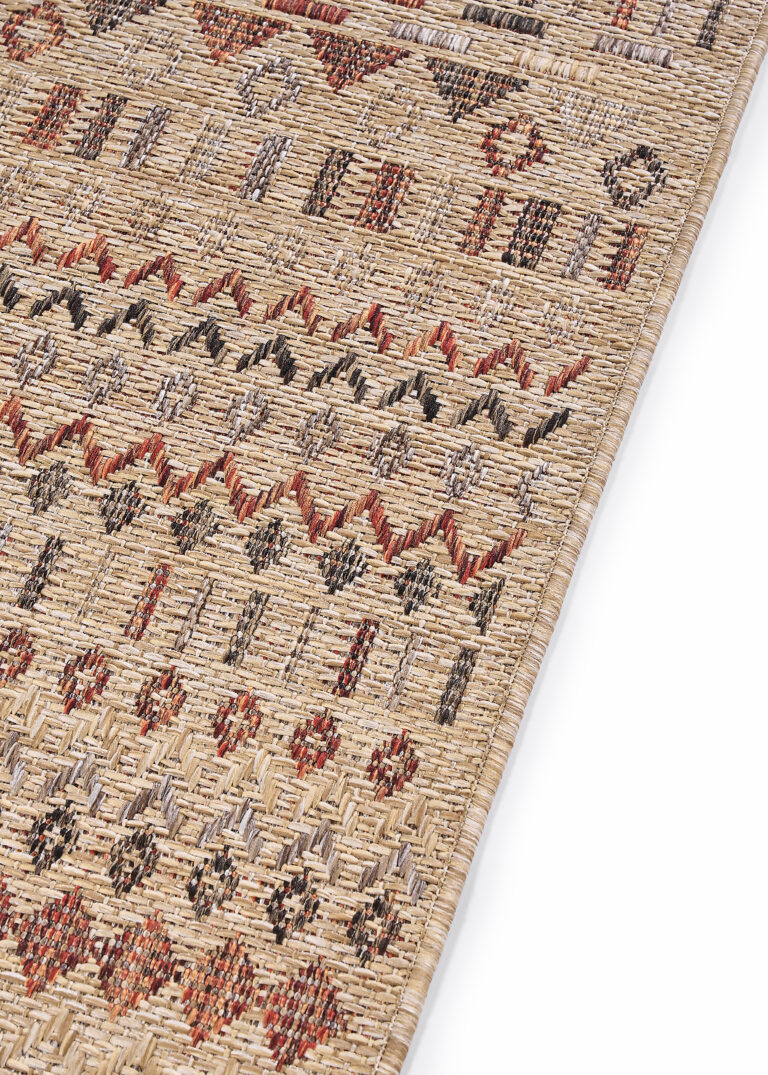 Alfombra de Exterior Yucana Beige Étnico