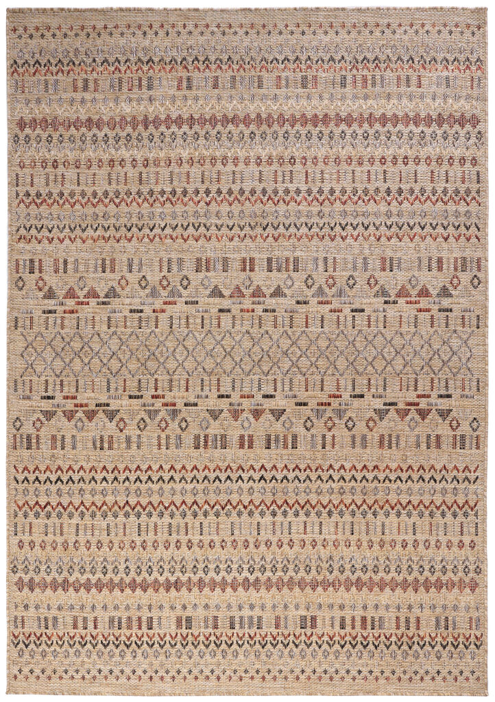 Alfombra de Exterior Yucana Beige Étnico