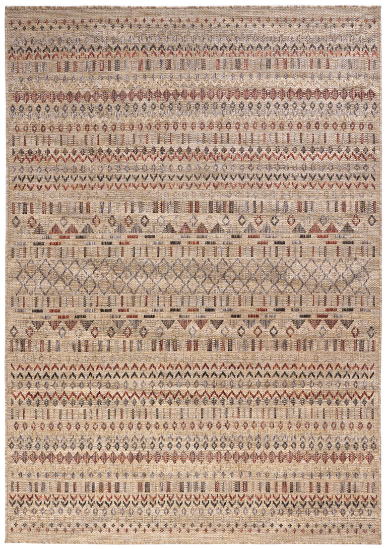 Alfombra de Exterior Yucana Beige Étnico