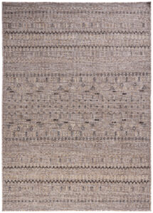 Alfombra de Exterior Yucana Marrón Zigzag