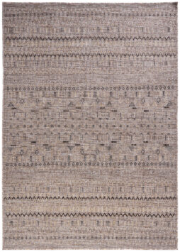 Alfombra de Exterior Yucana Marrón Zigzag