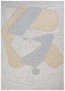 Alfombra de Exterior Yucana Gris Abstracto