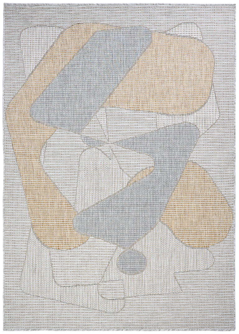 Alfombra de Exterior Yucana Gris Abstracto