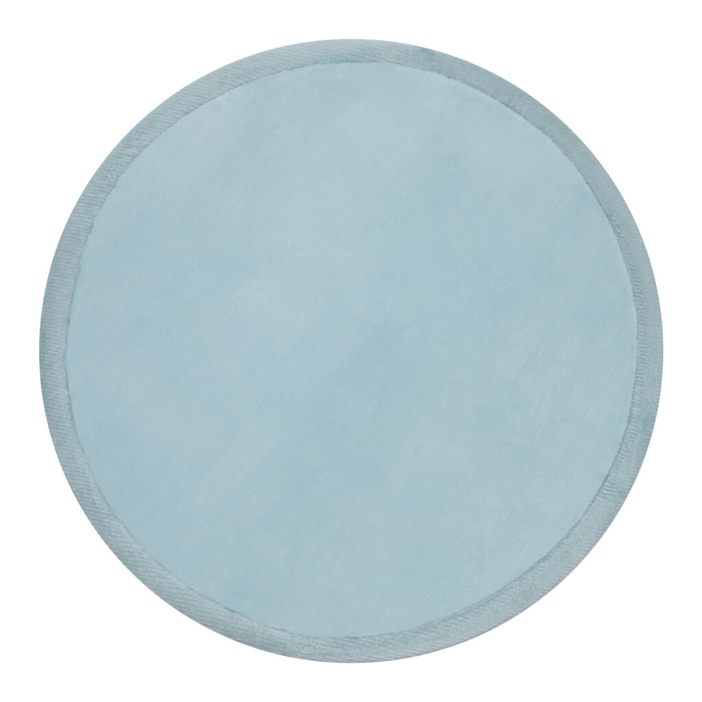 Alfombra Infantil Fluffin Redonda Azul