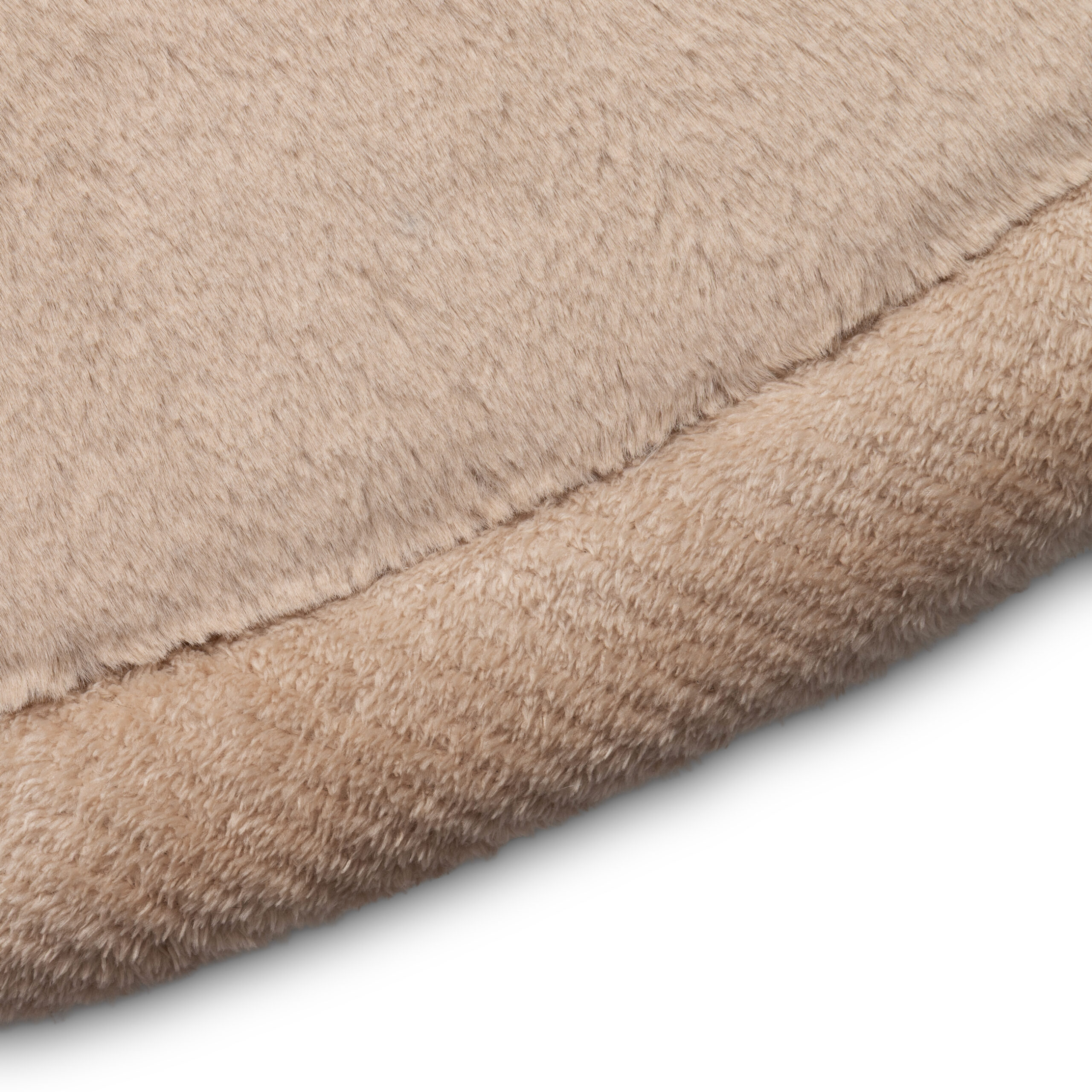 Alfombra Infantil Fluffin Redonda Beige