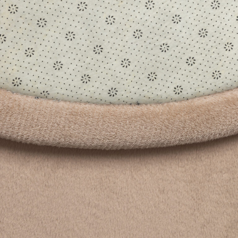 Alfombra Infantil Fluffin Redonda Beige