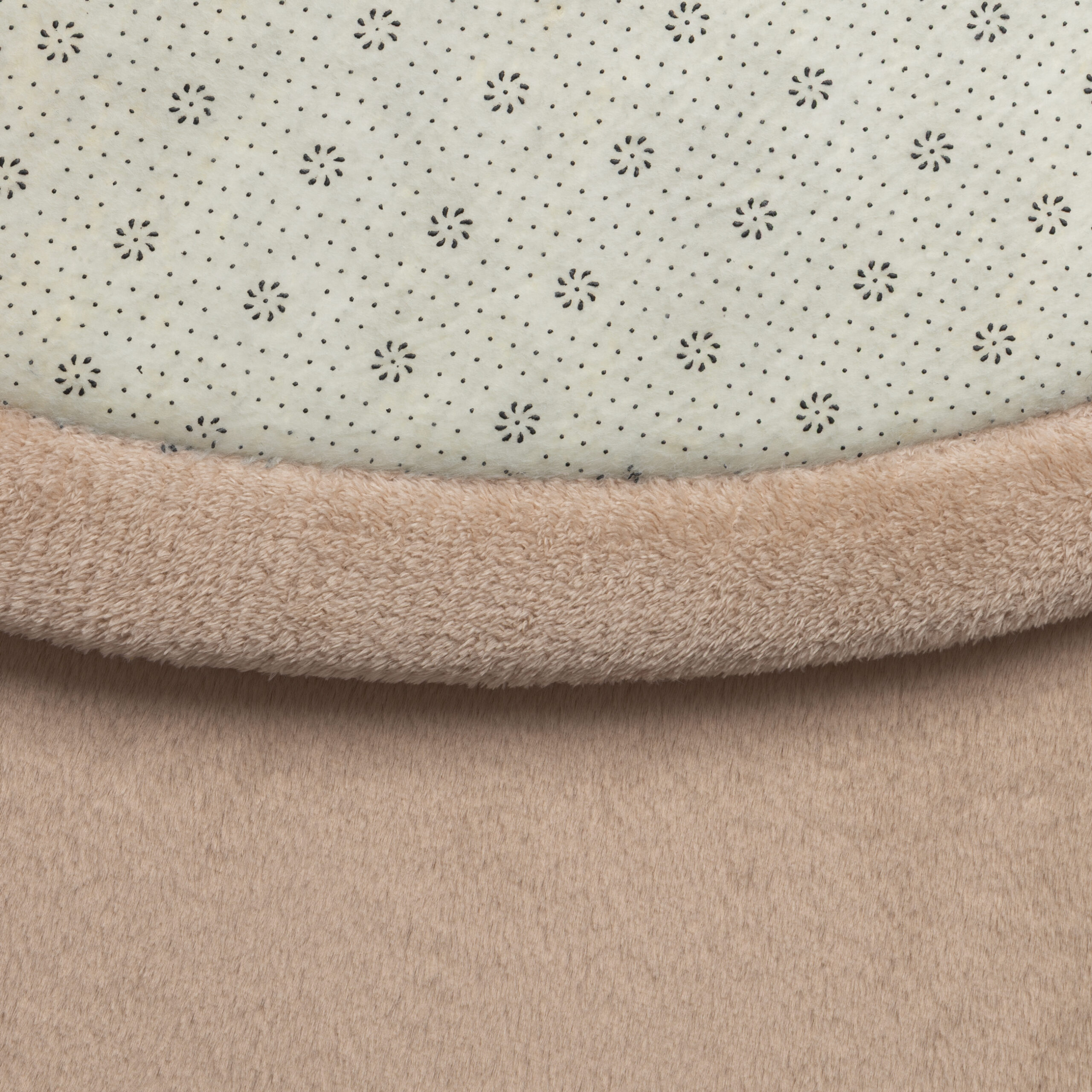 Alfombra Infantil Fluffin Redonda Beige