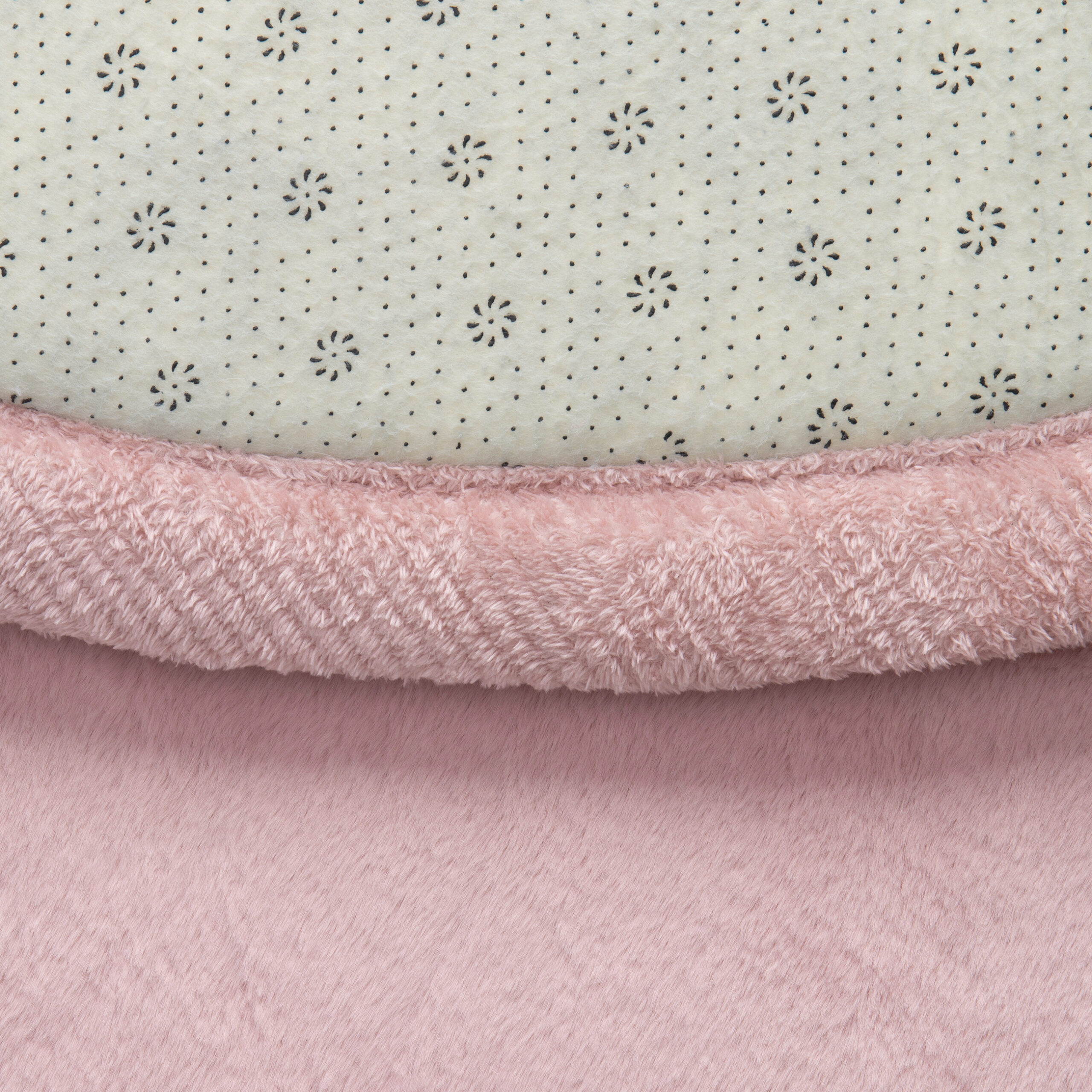 Alfombra Infantil Fluffin Redonda Rosa