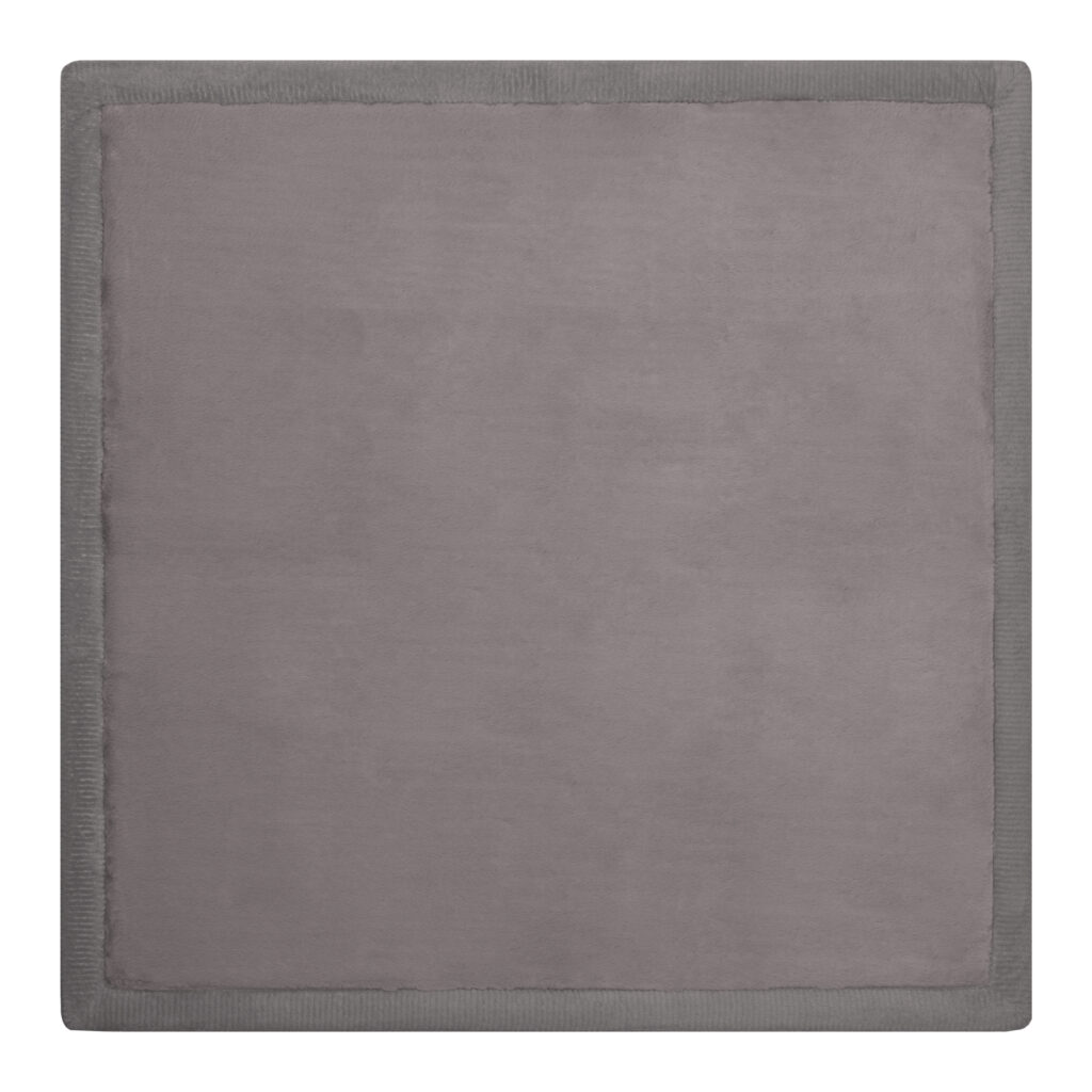 Alfombra Infantil Fluffin Cuadrada Gris Oscuro