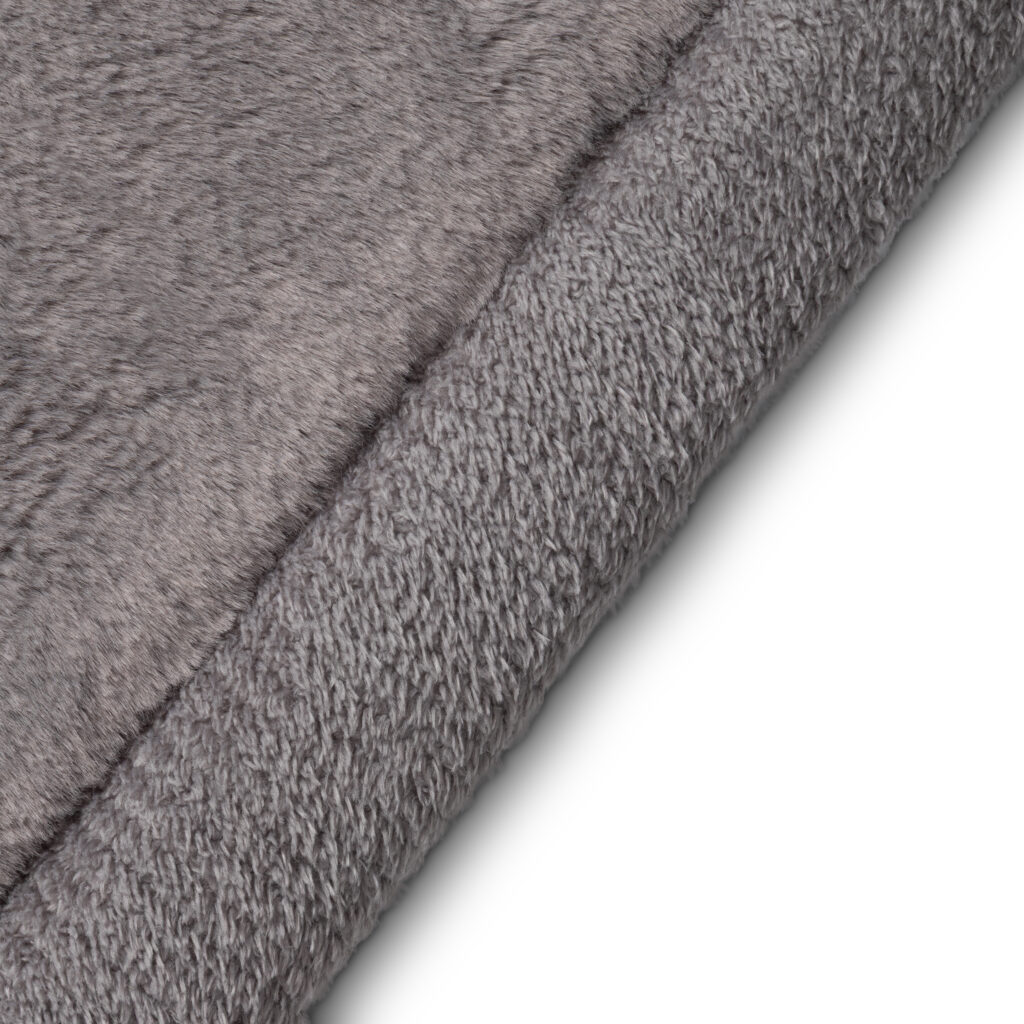 Alfombra Infantil Fluffin Cuadrada Gris Oscuro