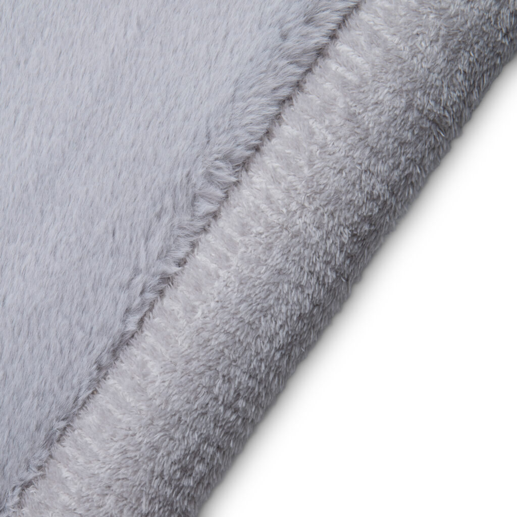 Alfombra Infantil Fluffin Cuadrada Gris Claro