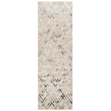 Pasillo Crystal Beige Gris Zigzag