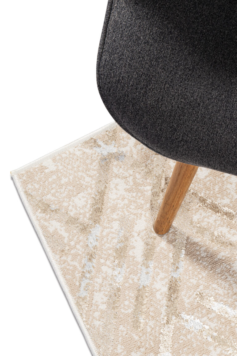 Pasillo Crystal Beige Dorado Zigzag