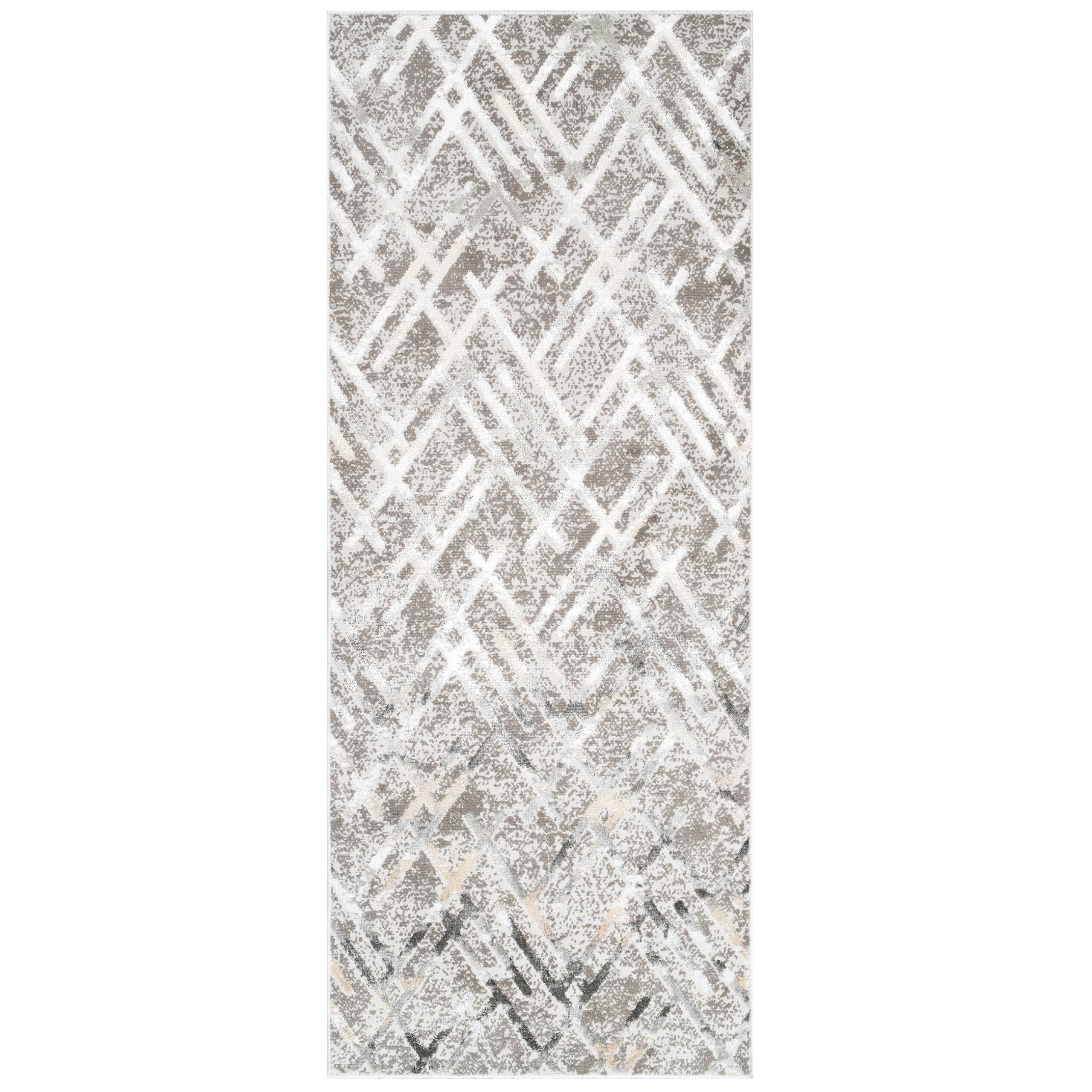 Pasillo Crystal Gris Beige Zigzag